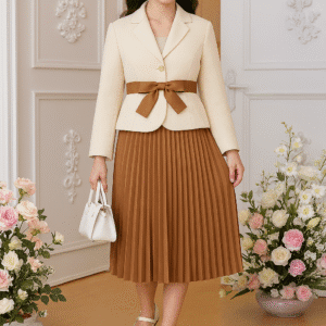 إطلالة "السيدة الصغيرة" – أناقة كلاسيكية تُظهر ثقتكِ وتُضفي لمسة نبلاء على كل خطوة!