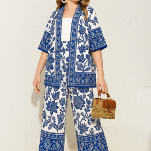 🌿 طقم "زهرة الياسمين" للبنات – أناقة مستوحاة من الطبيعة.